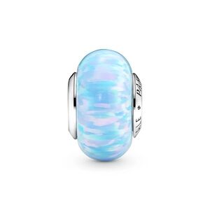 Pandora Opalescent Blue Pink Glass Charm
